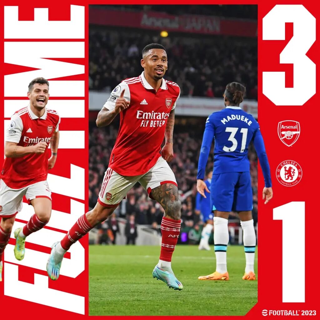 Arsenal oo Chelsea u awood sheegatay